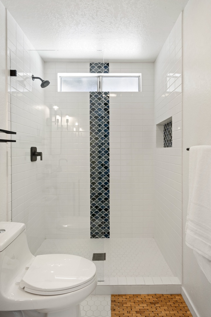 Bathroom 1 Master en-suite with walk-in shower