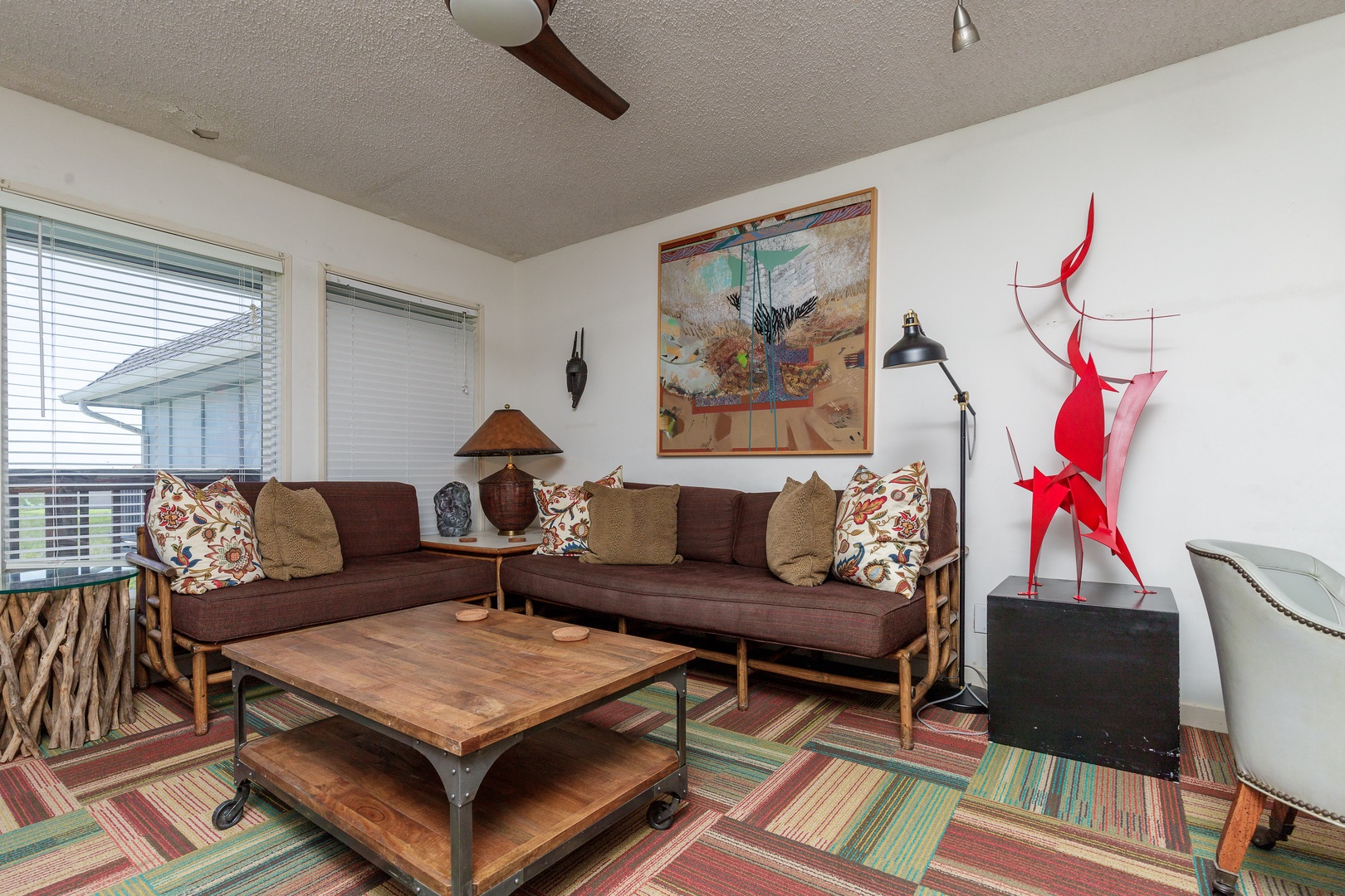 Comfortable seating in the living area