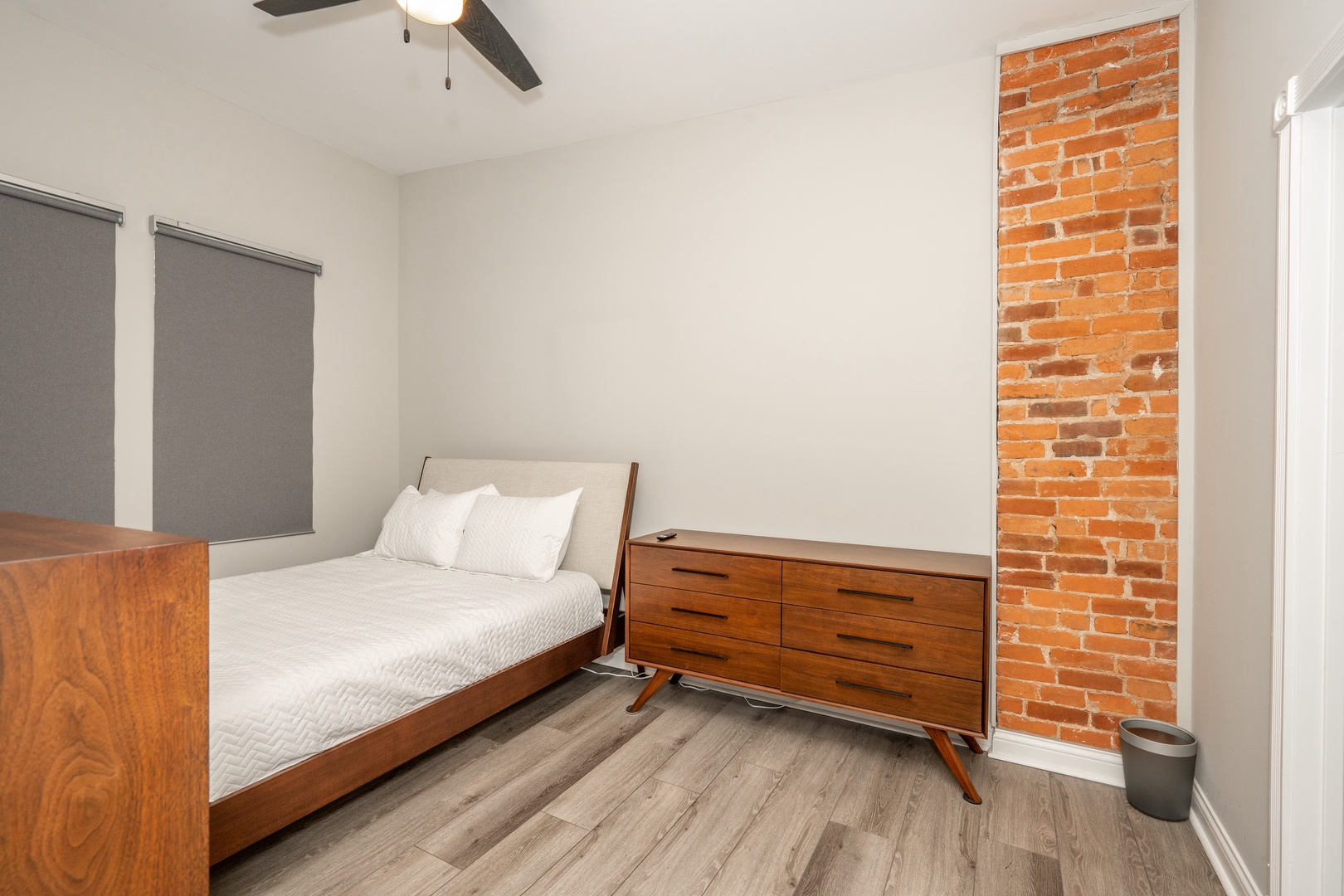 Bedroom #2 with full bed and attached en-suite bathroom