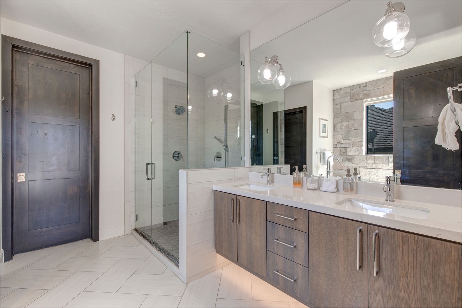 Bathroom #2 with shower and tub attached to bedroom #1