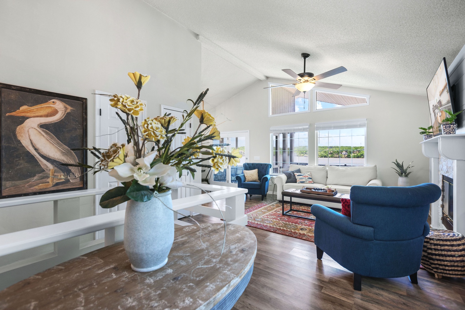 A bright, spacious entryway will welcome you home