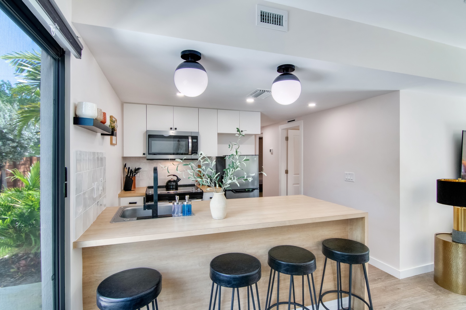 2nd kitchen with counter seating