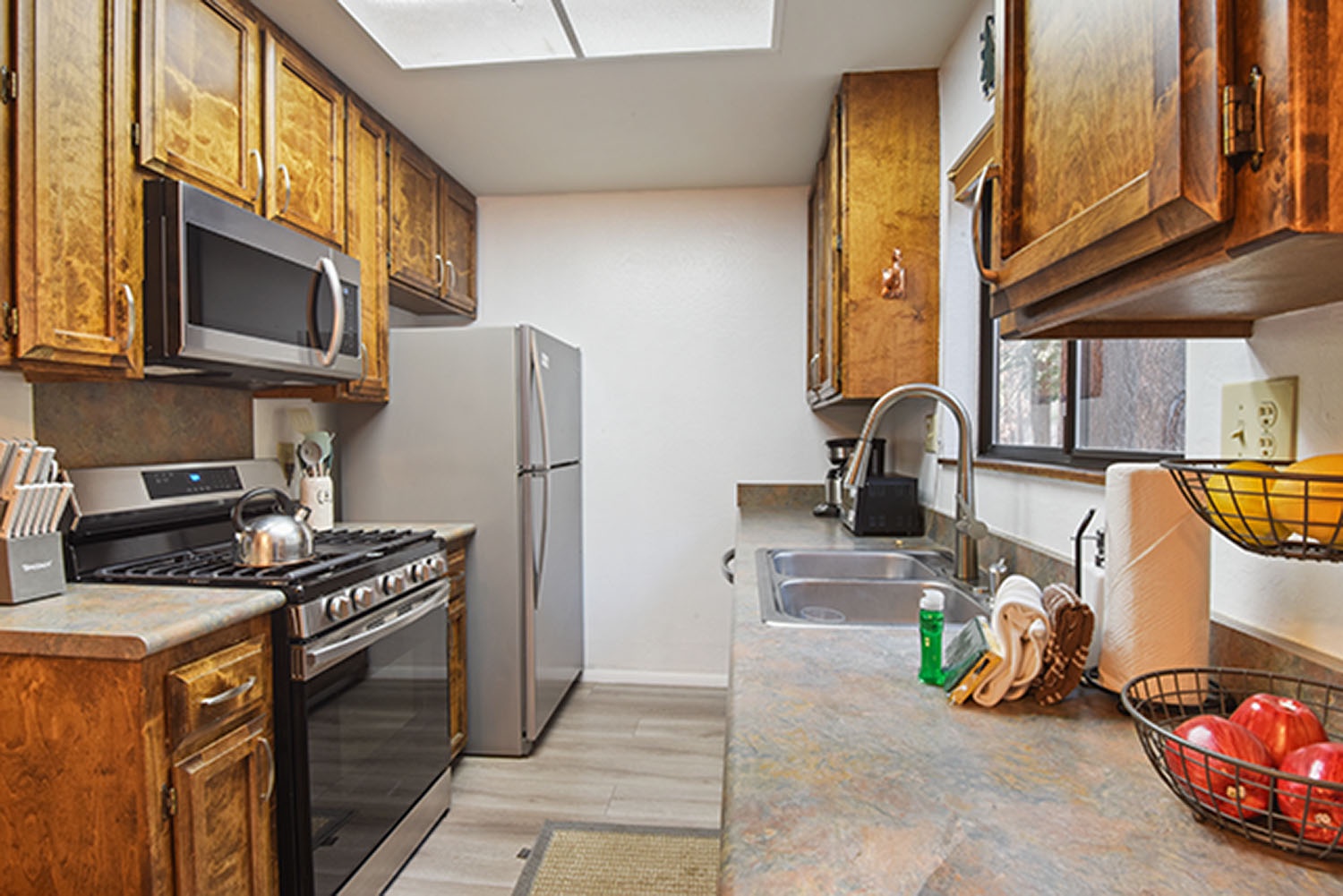 Unit #3: The cozy kitchen is well-equipped and will have you feeling right at home