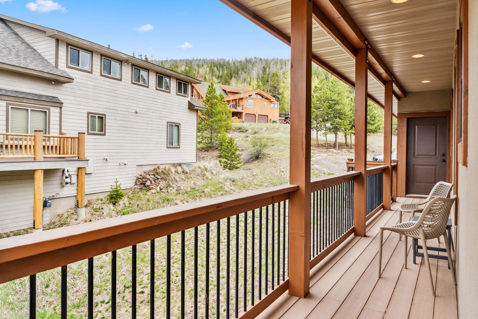 Dine alfresco or unwind in the fresh air on the spacious deck