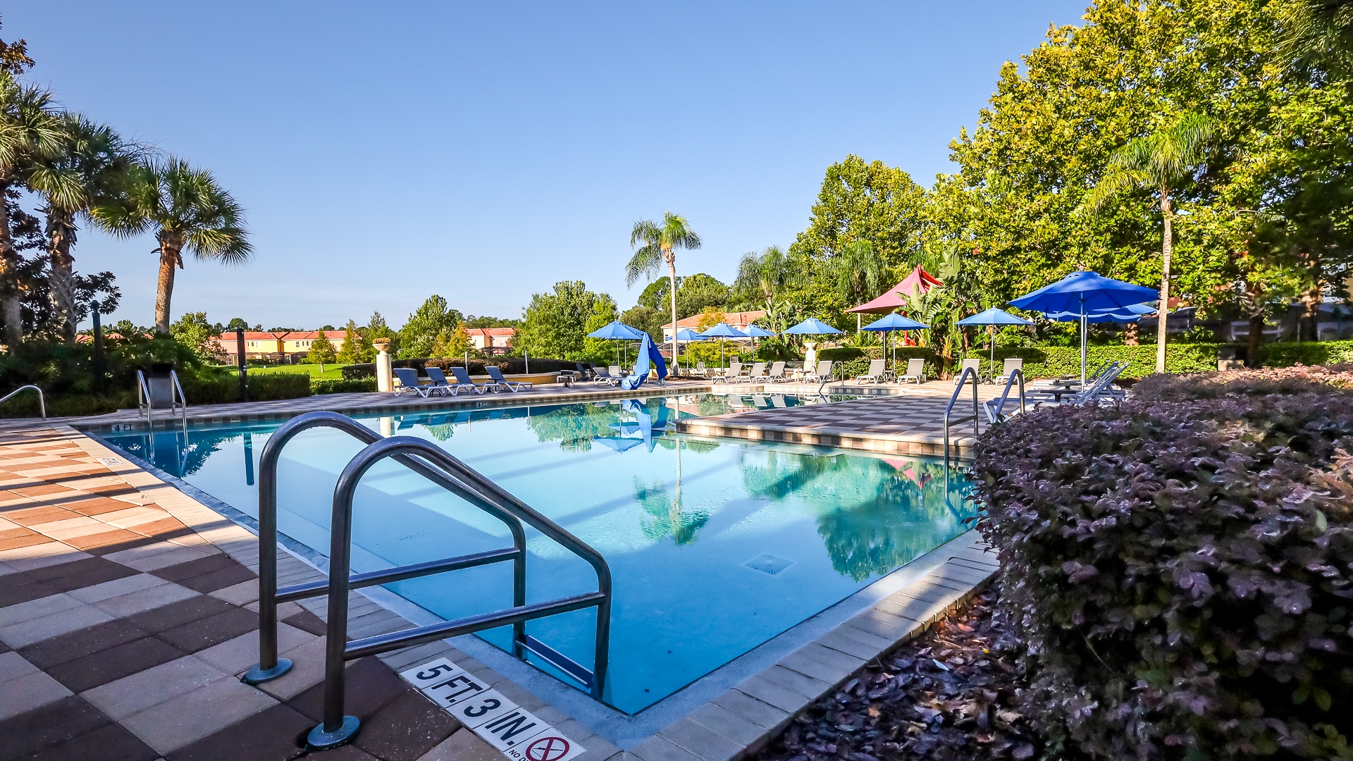 Make a splash at one of two sparkling community pools