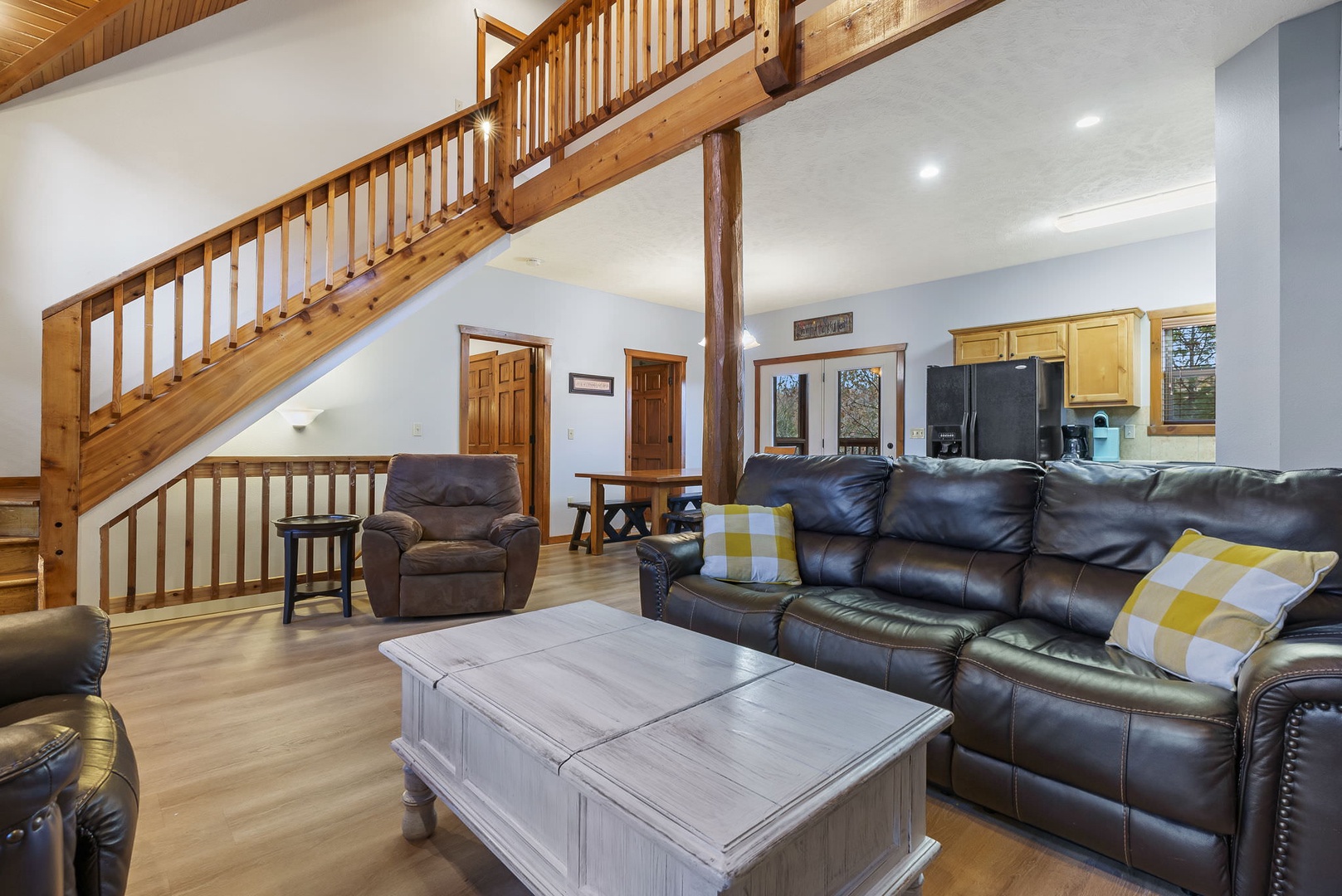 Living area with ample seating - House 1