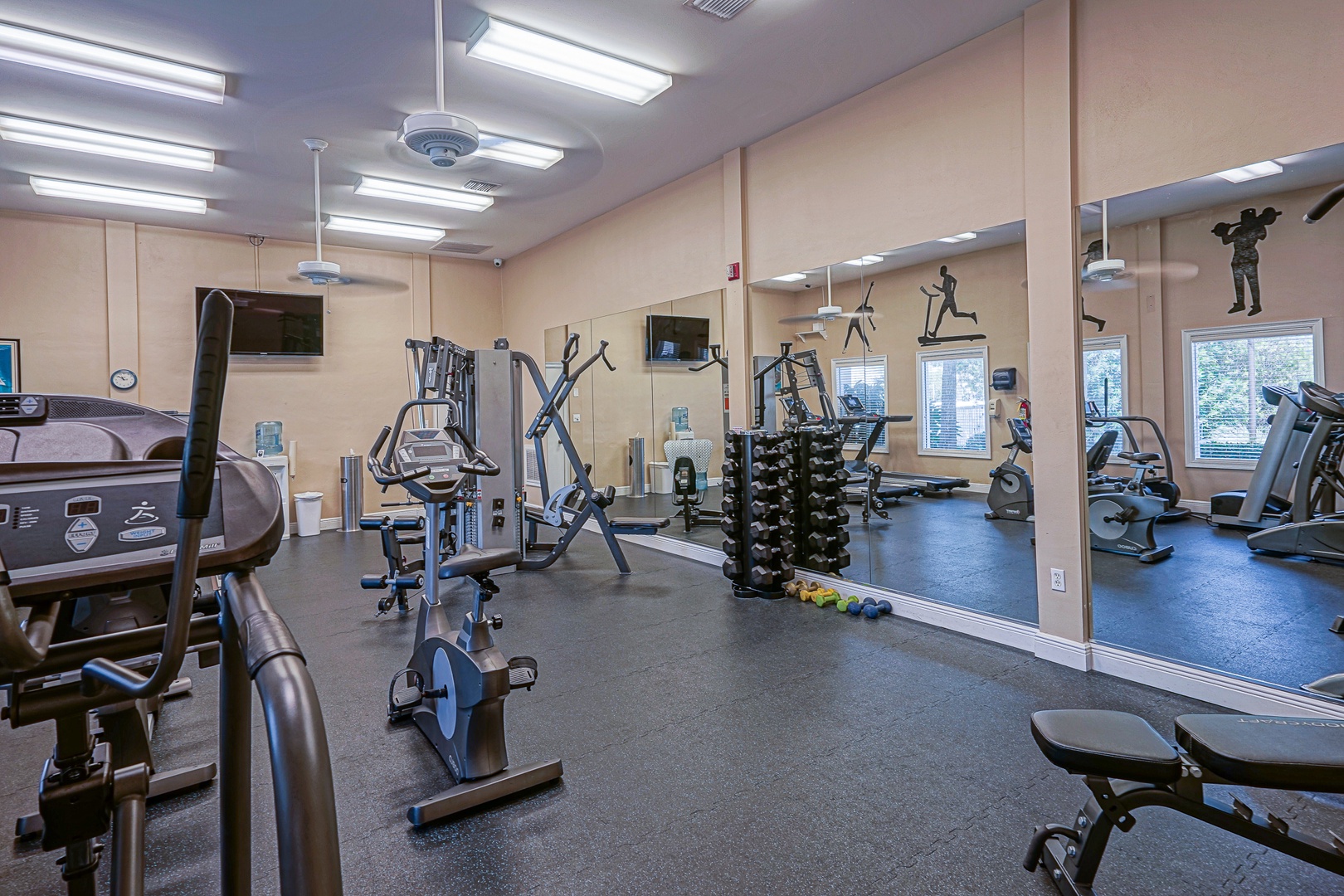 Crush your goals at the well-equipped community fitness center