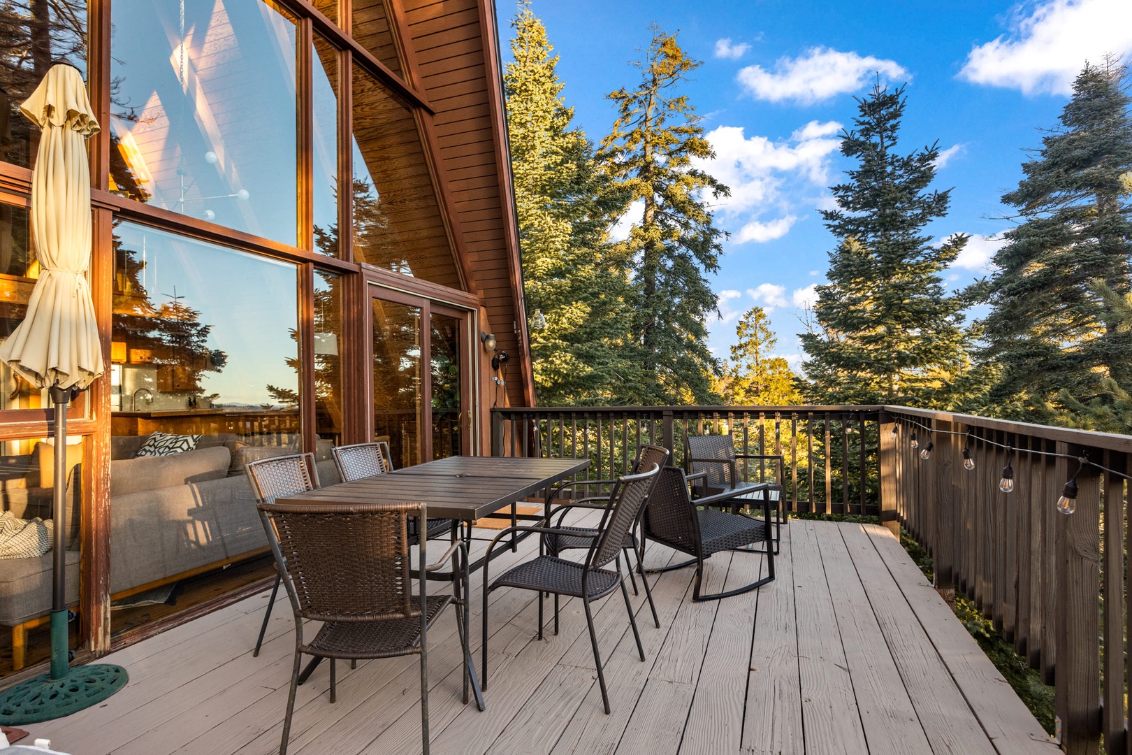 Lounge the day away or grill up a feast in the fresh air on the large back deck