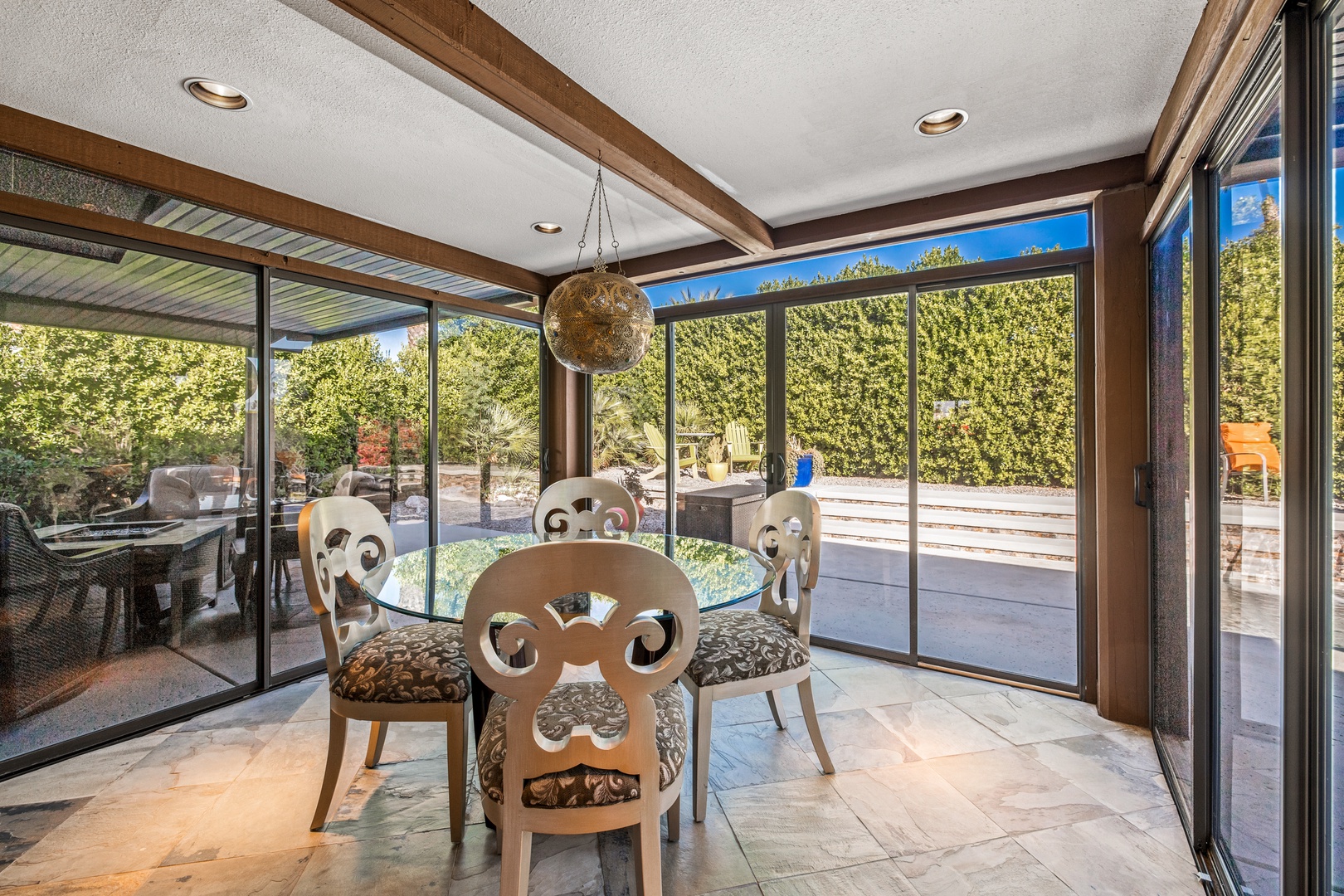Dining room with a view