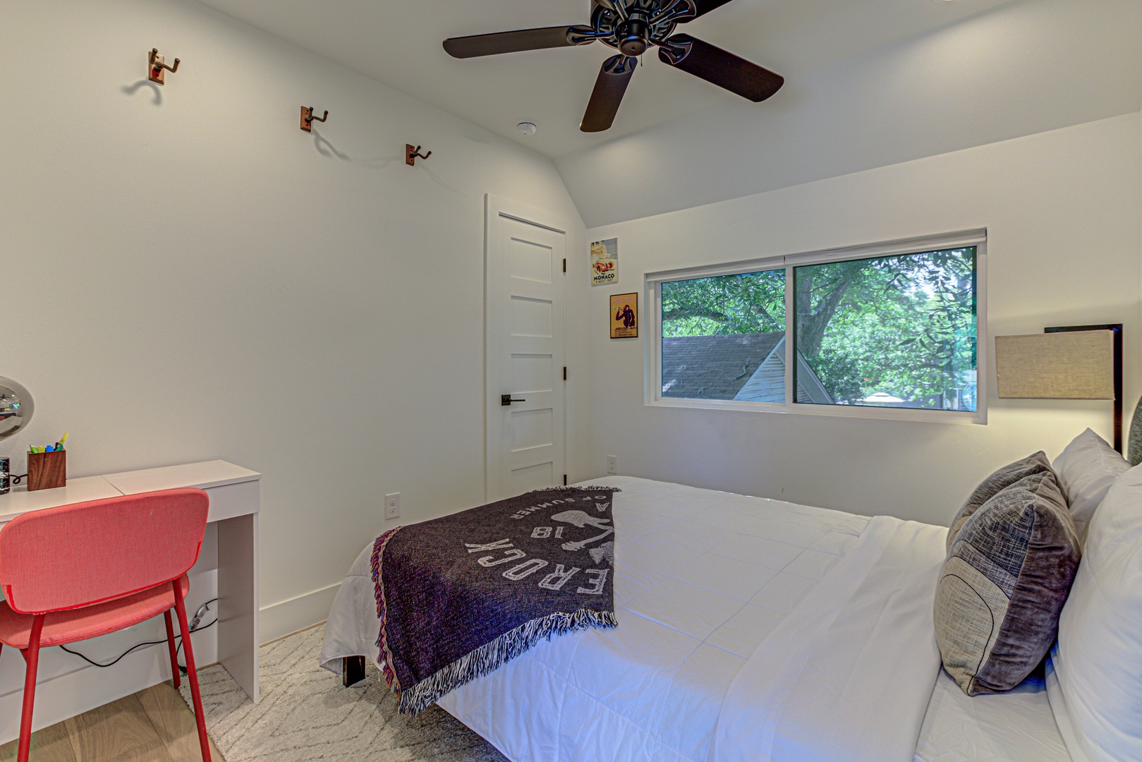 Bedroom 2 with queen bed, and work station