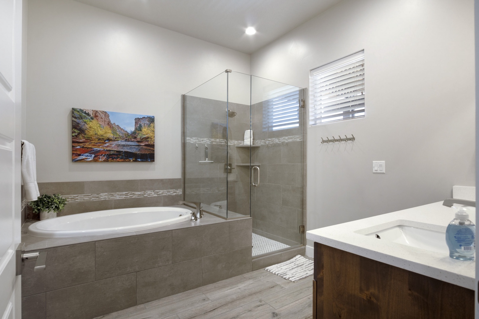 Bathroom #3 with Shower and Tub attached En-Suite to Bedroom #3