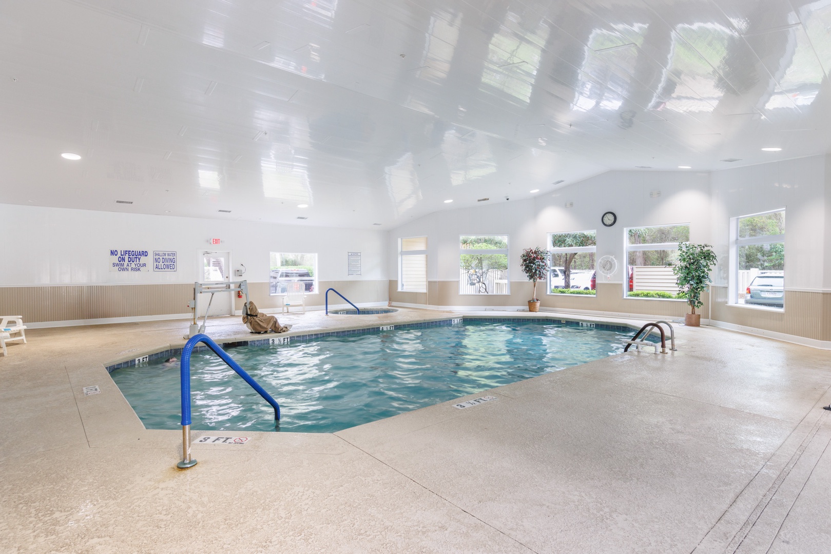 Take advantage of the indoor pool & hot tub for ultimate relaxation