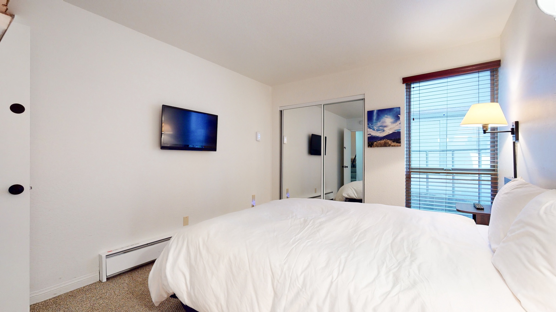 2nd bedroom: Queen bed with TV and en suite bathroom