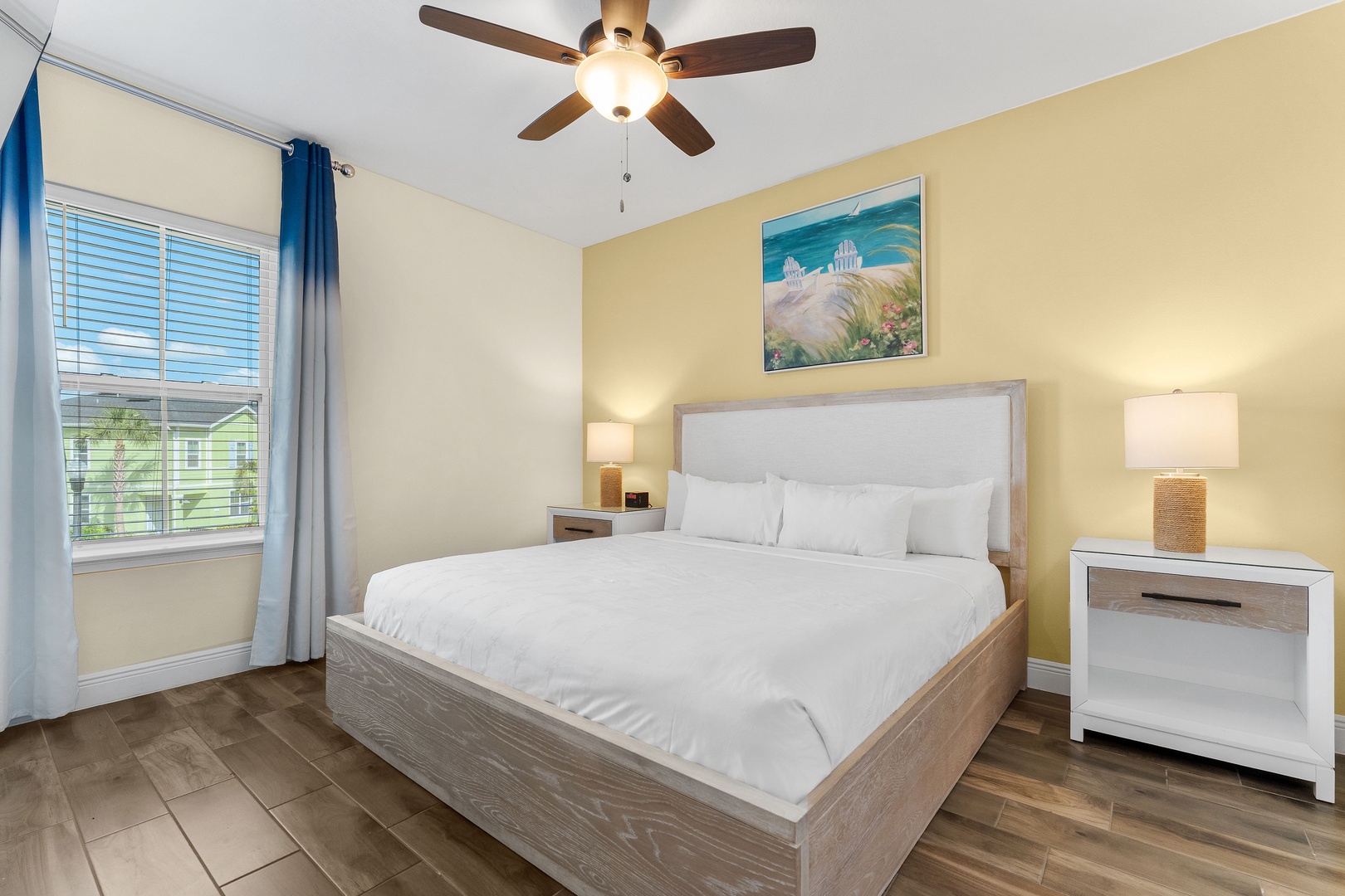 Bedroom 2 with king bed and Smart & cable TV