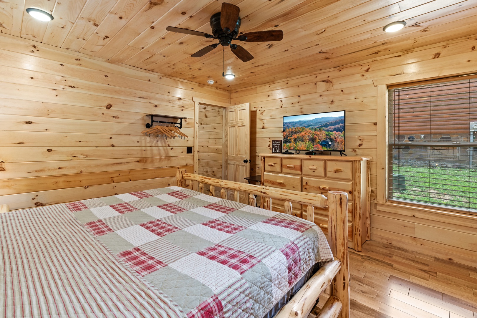 This 1st-floor king suite boasts a private ensuite, smart TV, & deck access