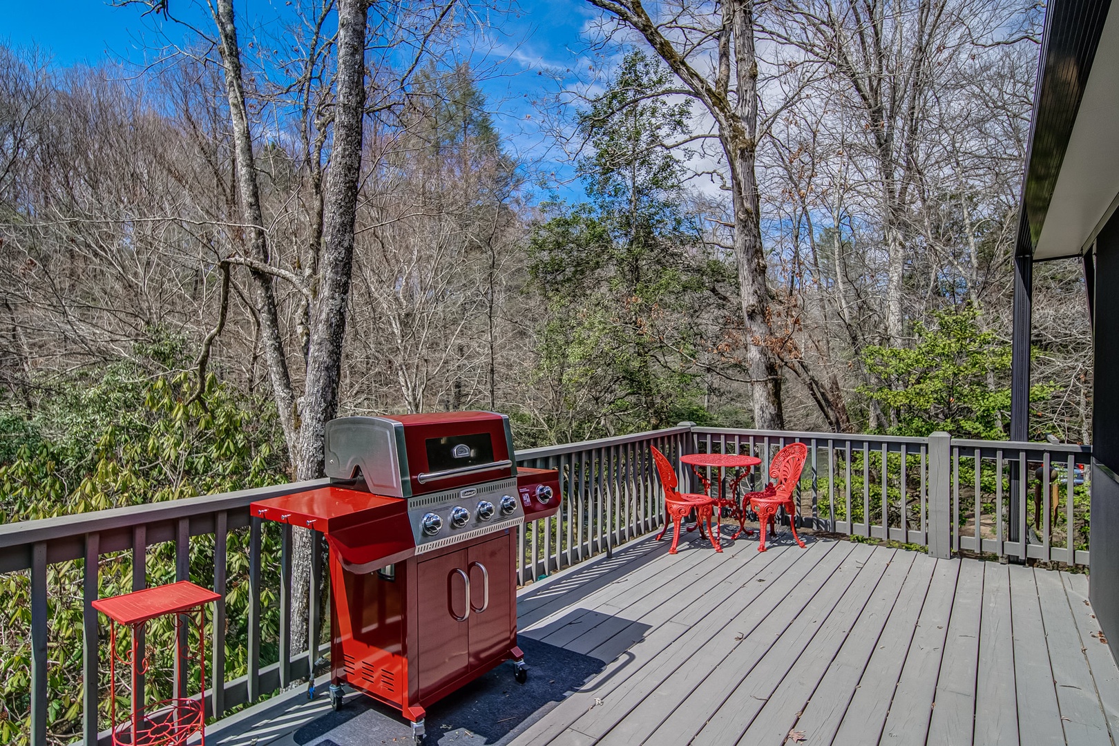 Back Deck for sunning, grilling and enjoying the sounds of the River (2)