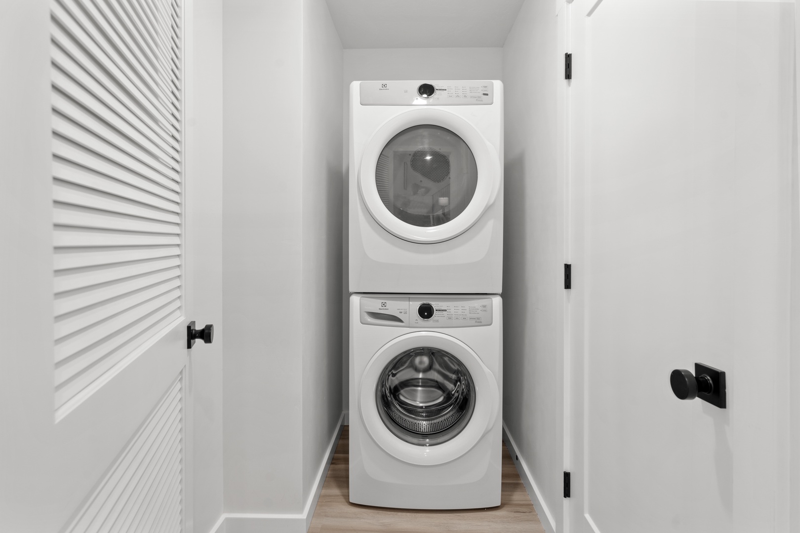 Private laundry is available for your stay, tucked away on the second floor