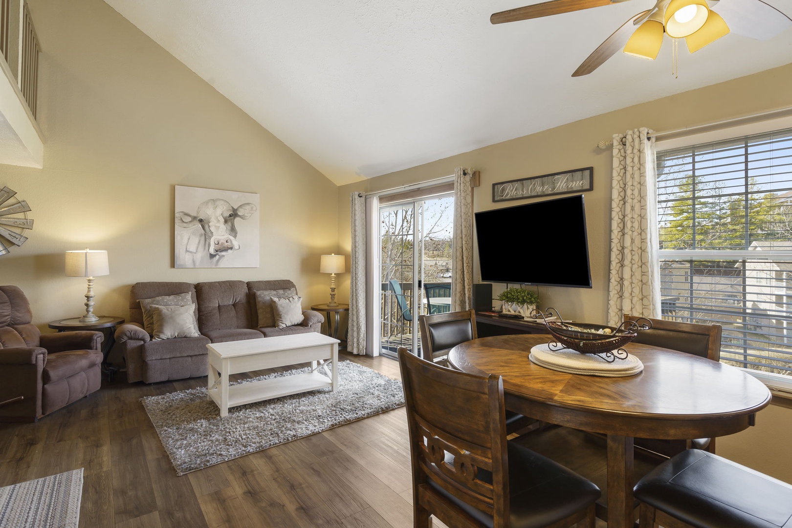 Living and dining area