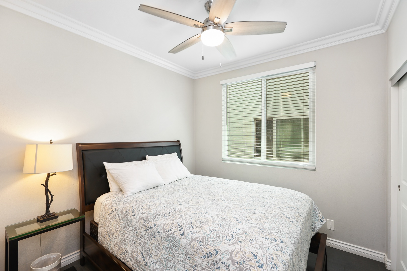 Recharge in the second bedroom retreat, which includes a queen bed