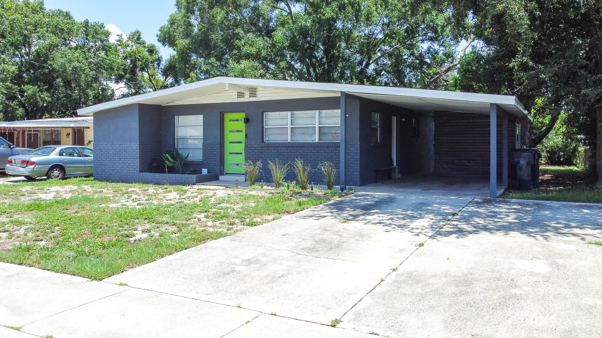 Front exterior and driveway