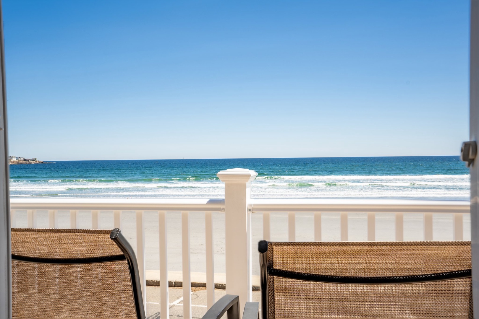 Bask in the sunshine on the private balcony