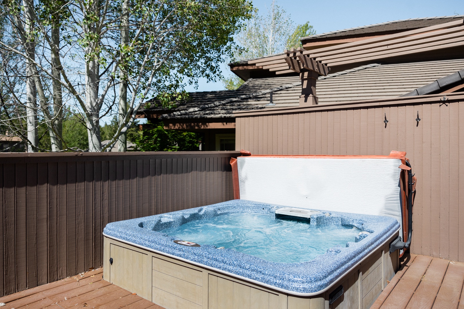 Bask in bubbling bliss in your very own private hot tub