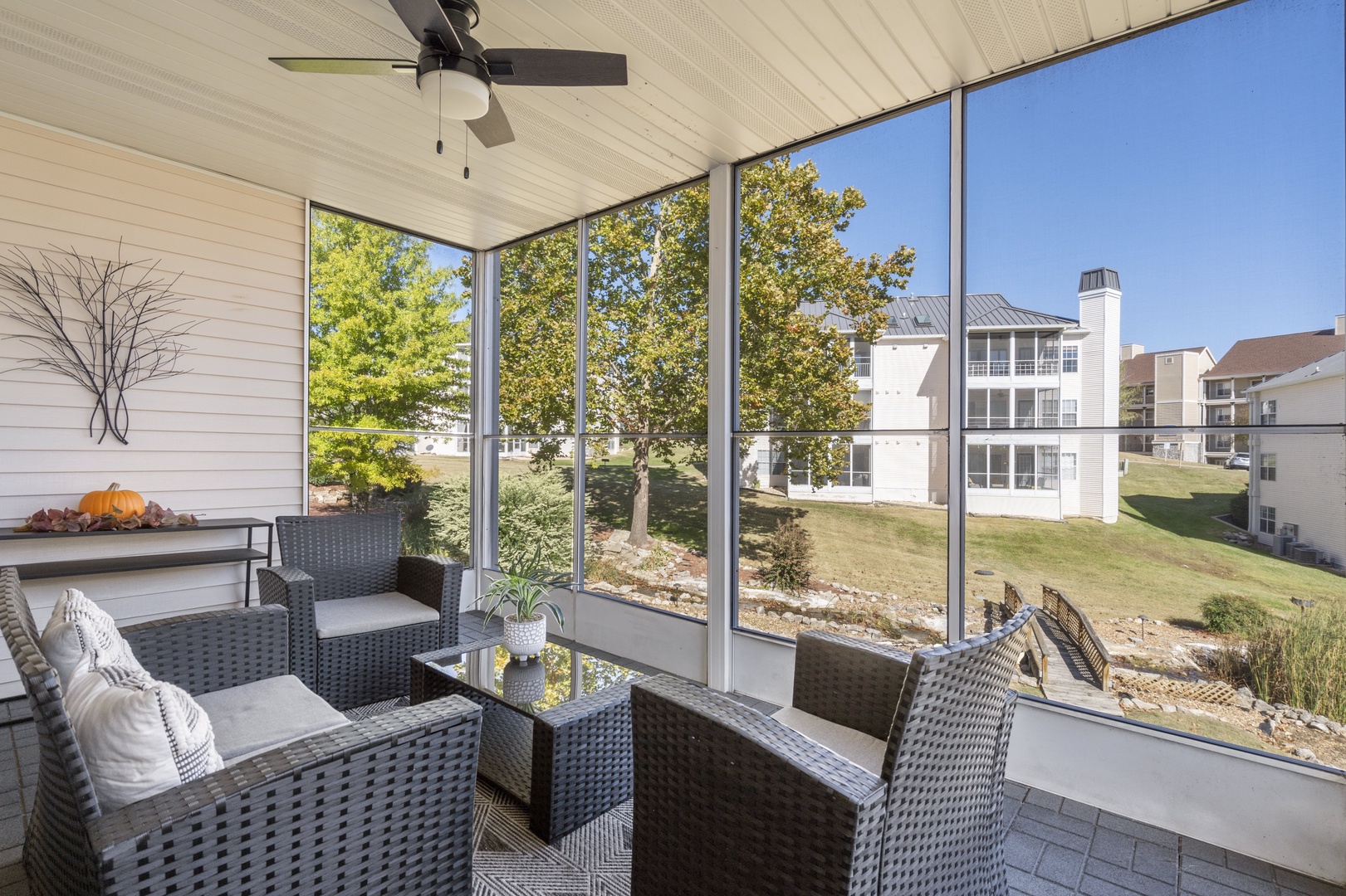 Covered and screened in patio to enjoy relaxing outdoors