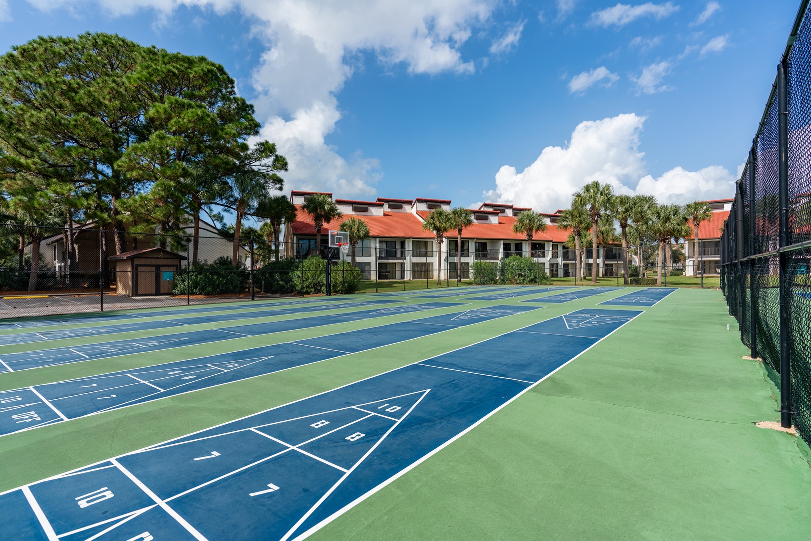 Shuffleboard court