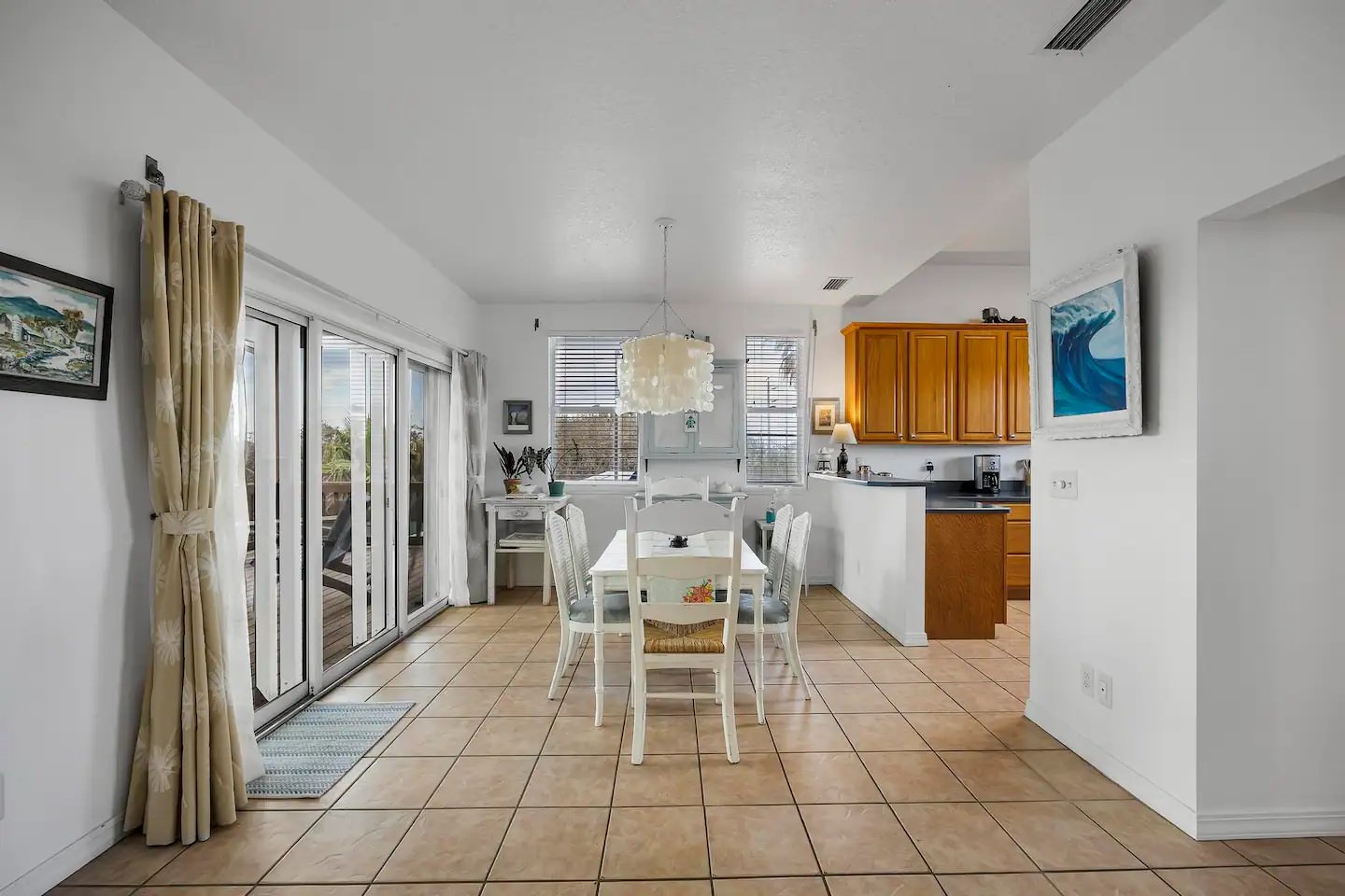 Dining and kitchen area