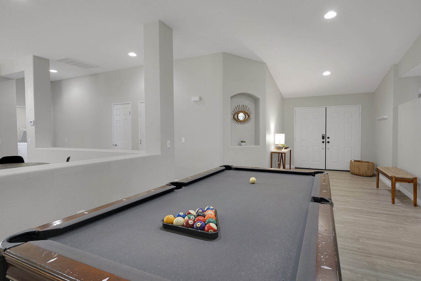 Pool table for guest use