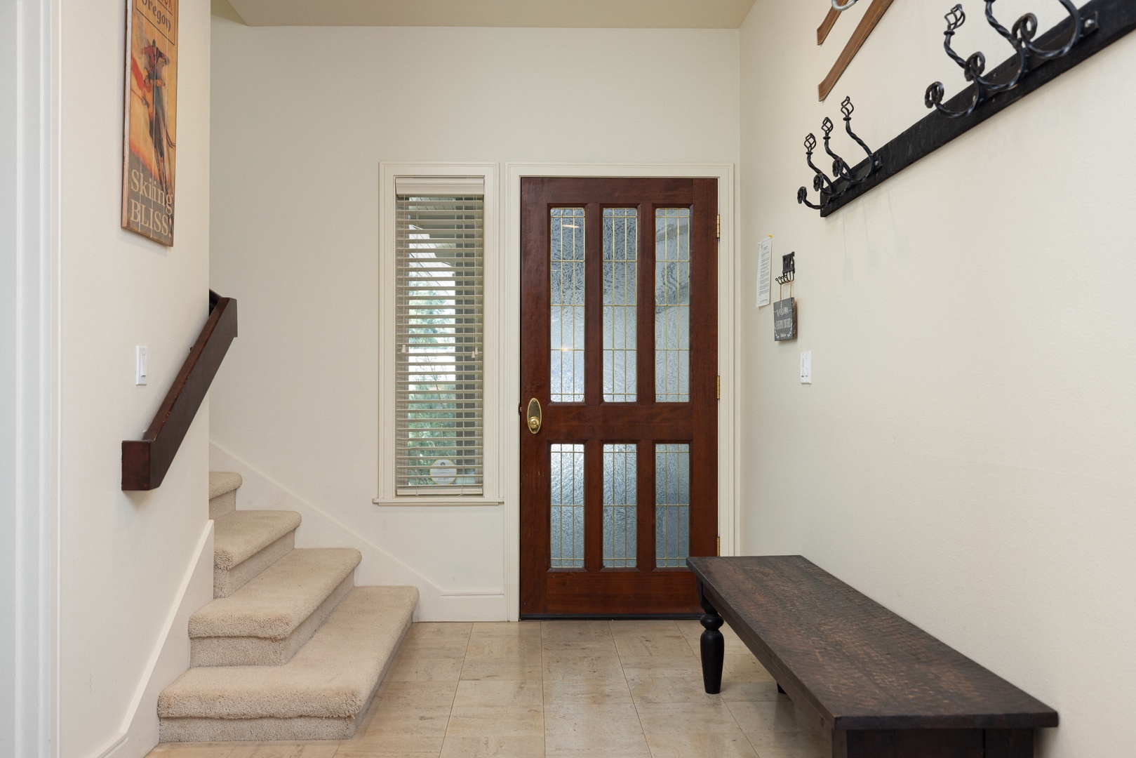 A bright, spacious entryway will welcome you home