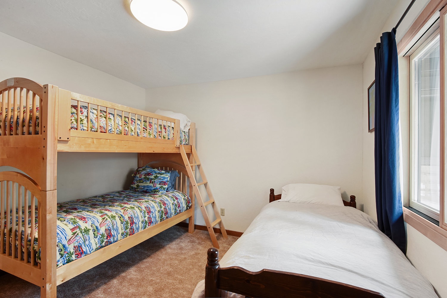 Bedroom 3 with Twin/Twin bunk bed, and Twin bed with Twin trundle