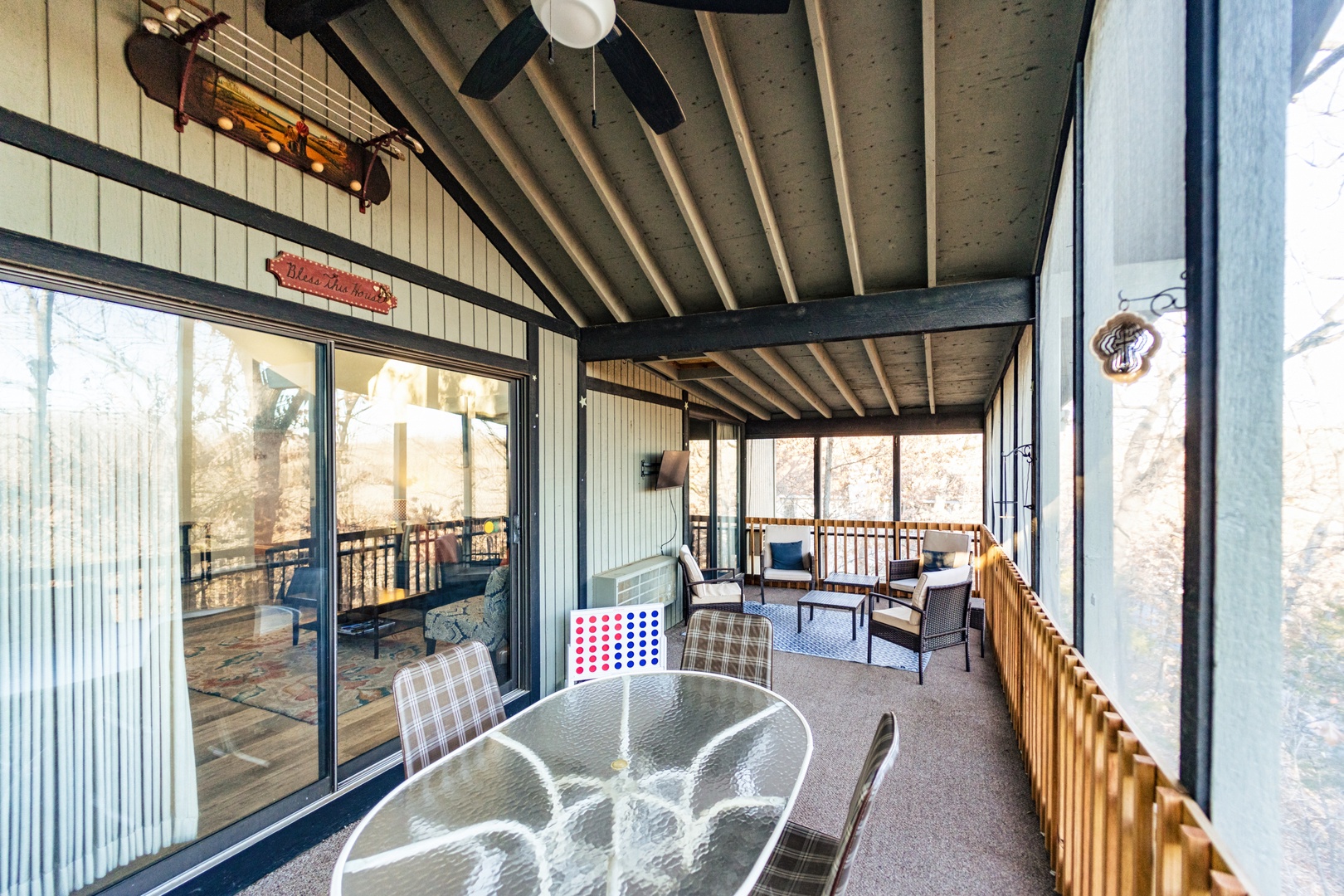 Step out onto the upper-level back deck & lounge in the fresh air with a view