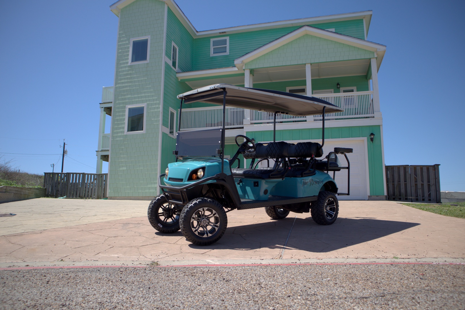 Brand new optional golf cart to add to your stay!