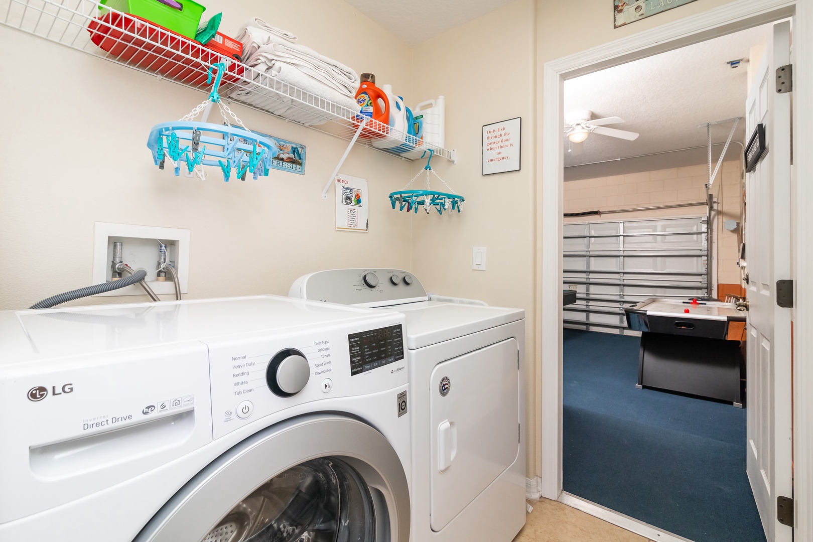 Laundry conveniently in the home