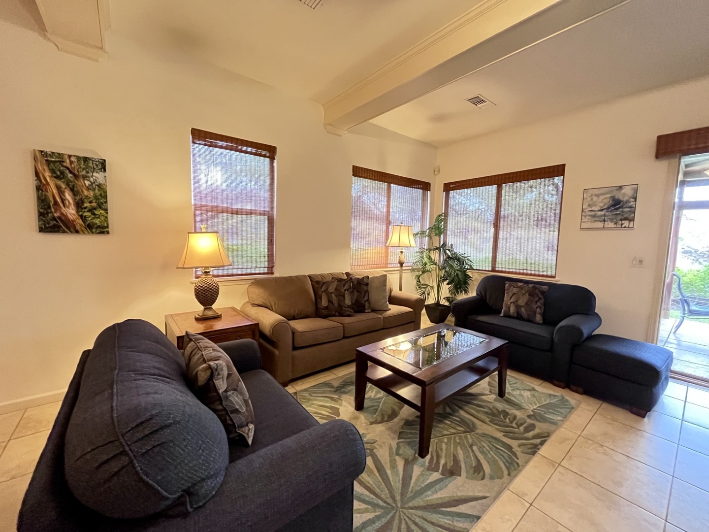 Cozy and spacious living room