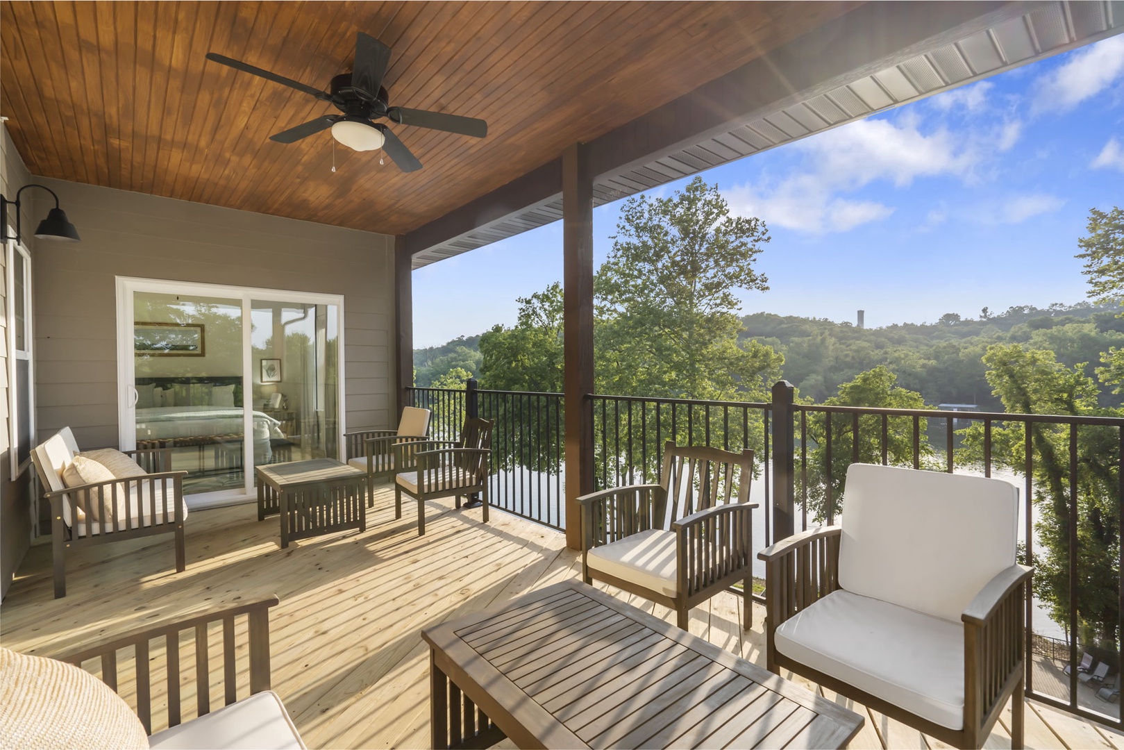 Take in the stunning views while lounging on the private back deck