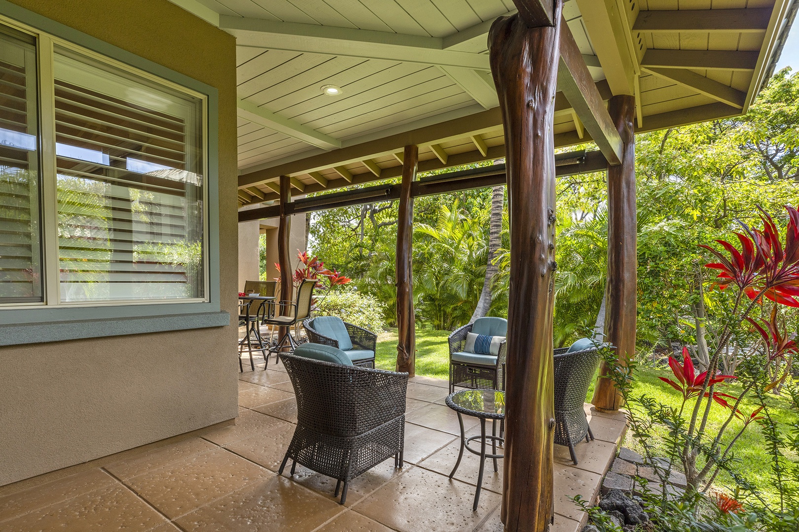 Spacious patio