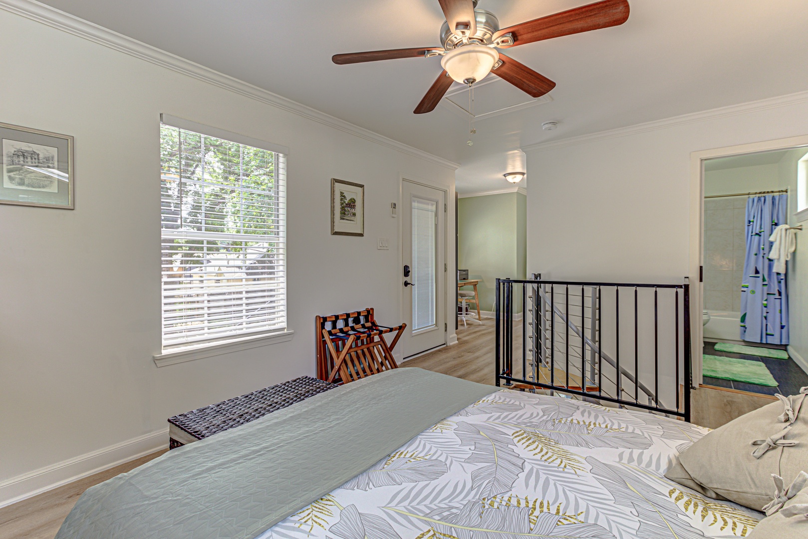 Bedroom with queen bed