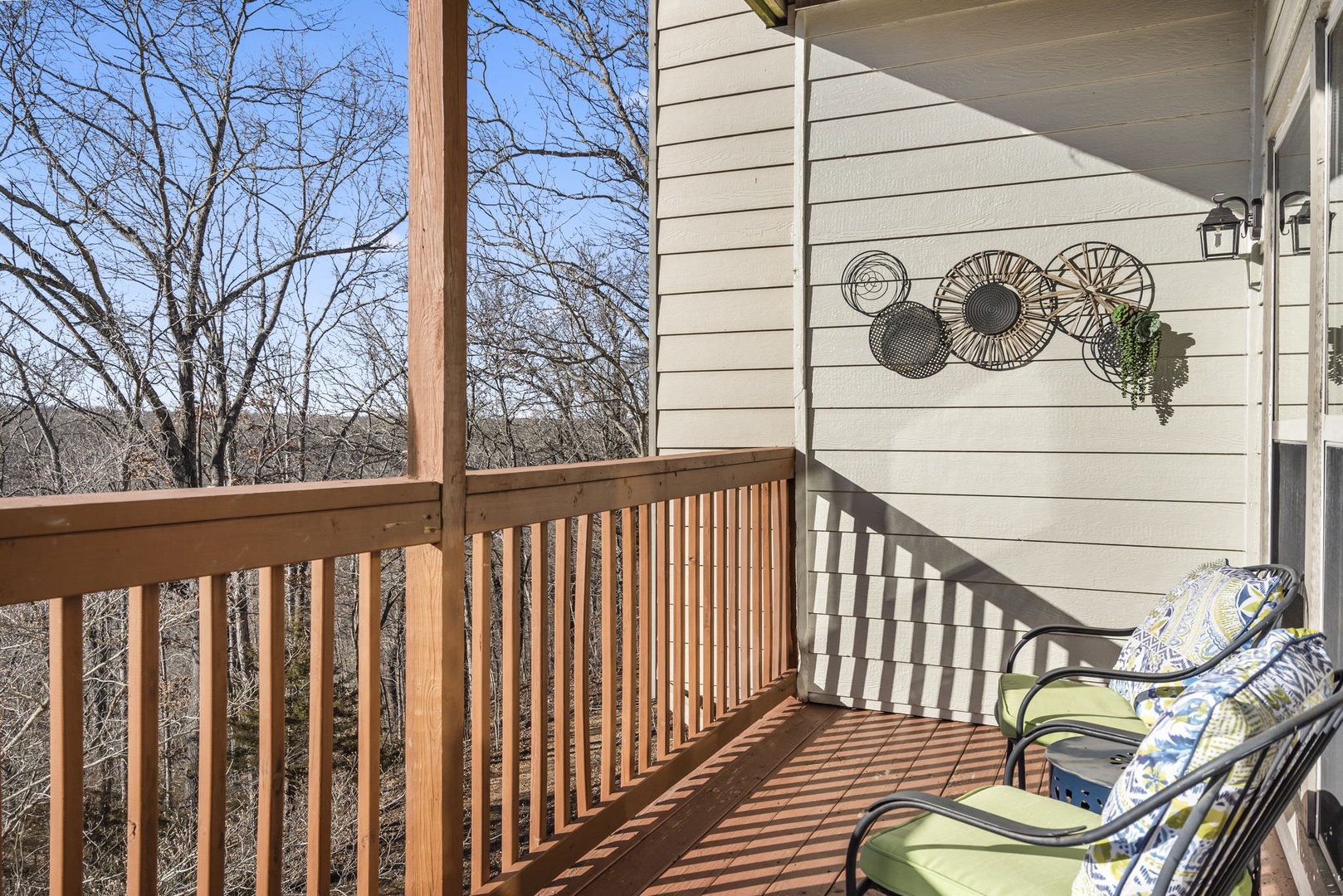 Deck with outdoor seating