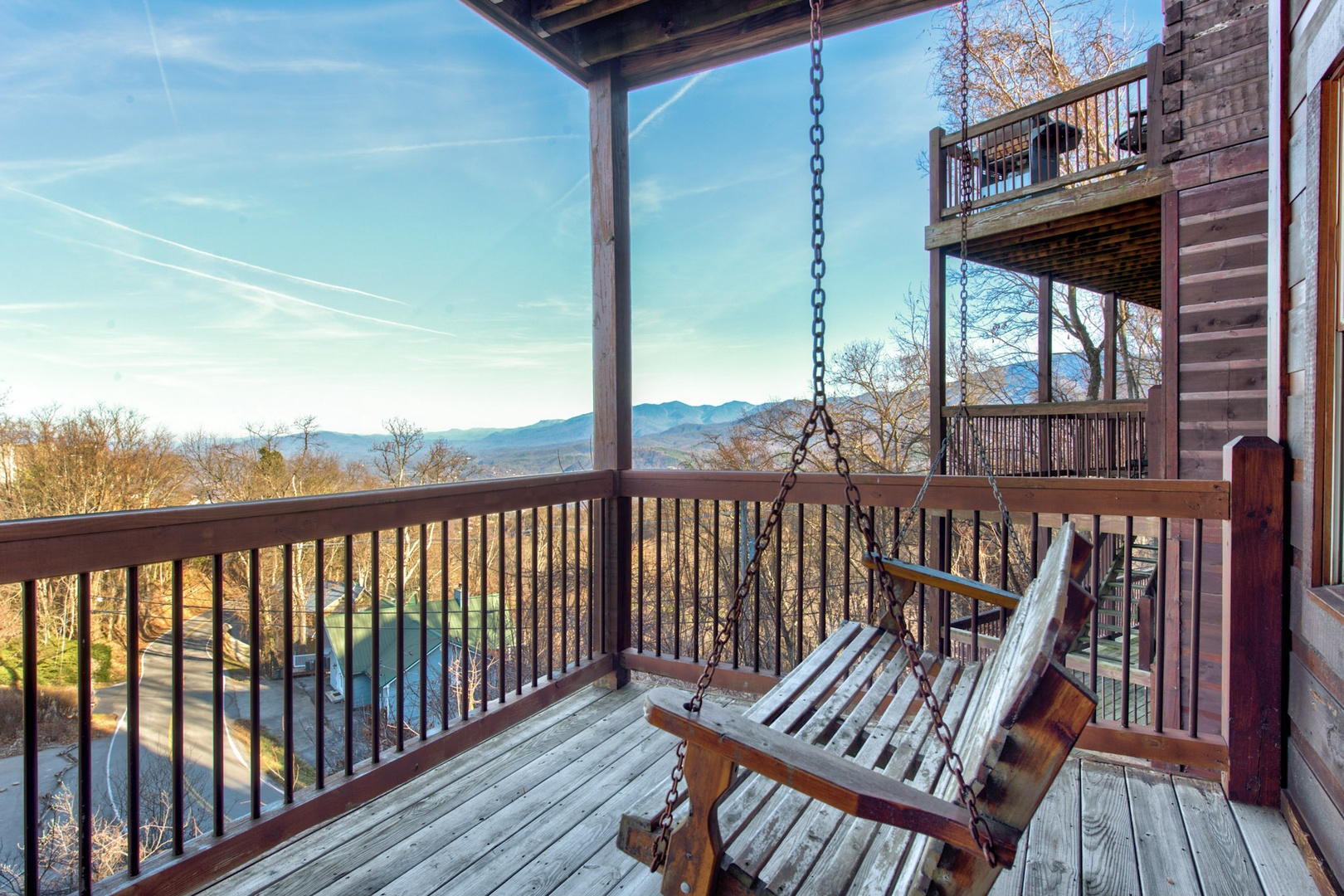 Sway the day away with a book or take in the view on the deck