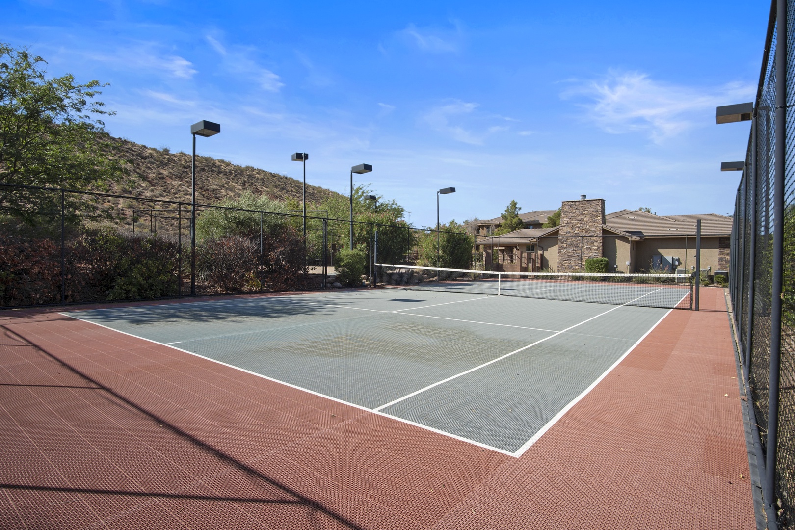 Unleash your competitive side on the community tennis court