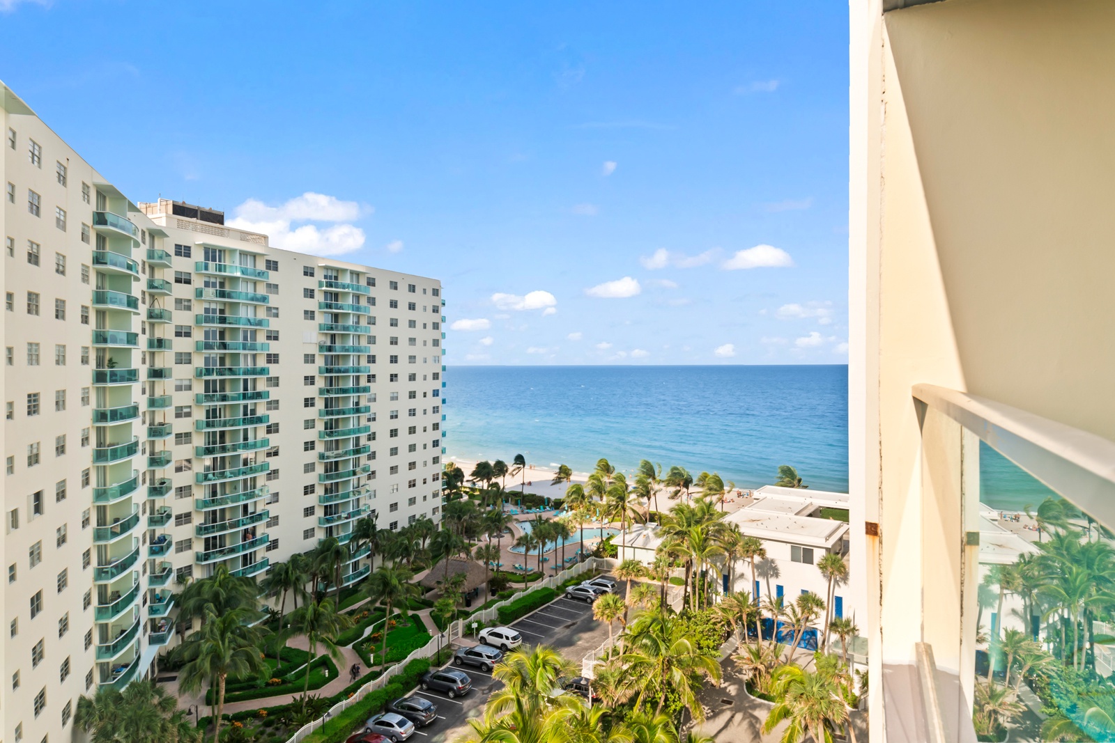 Relax on the balcony and take in the scenic pool views?