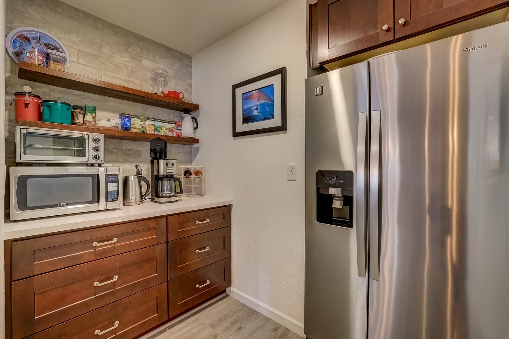 Fully stocked kitchen