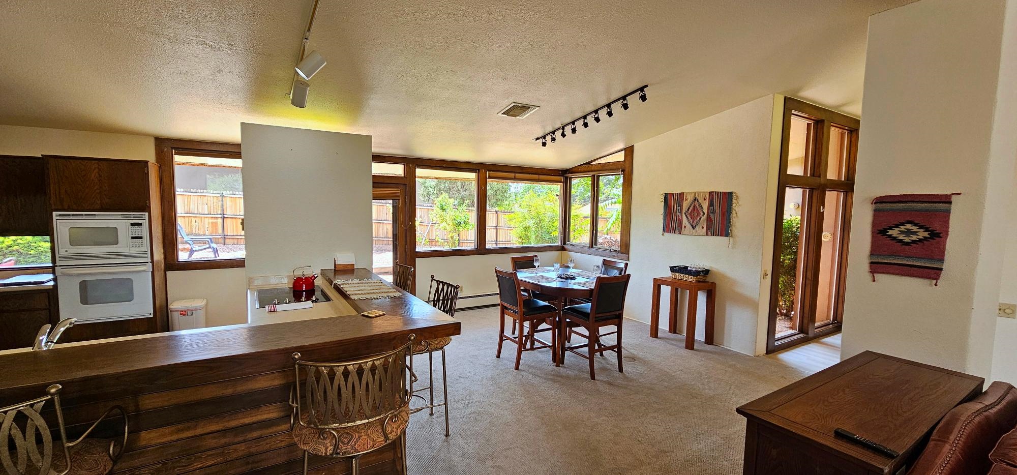 Kitchen and dining area