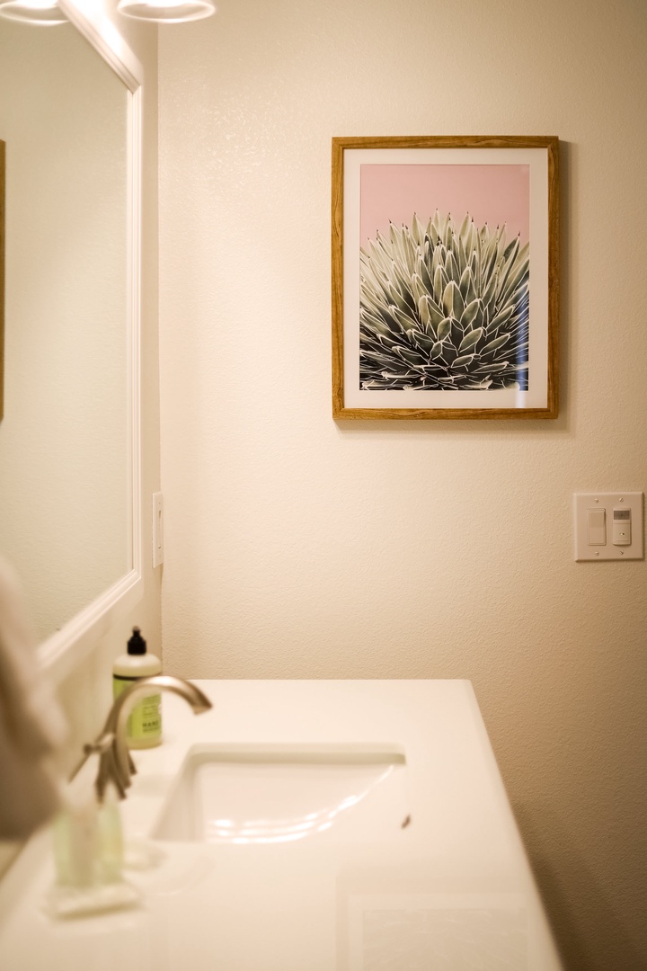 Artwork in bathroom