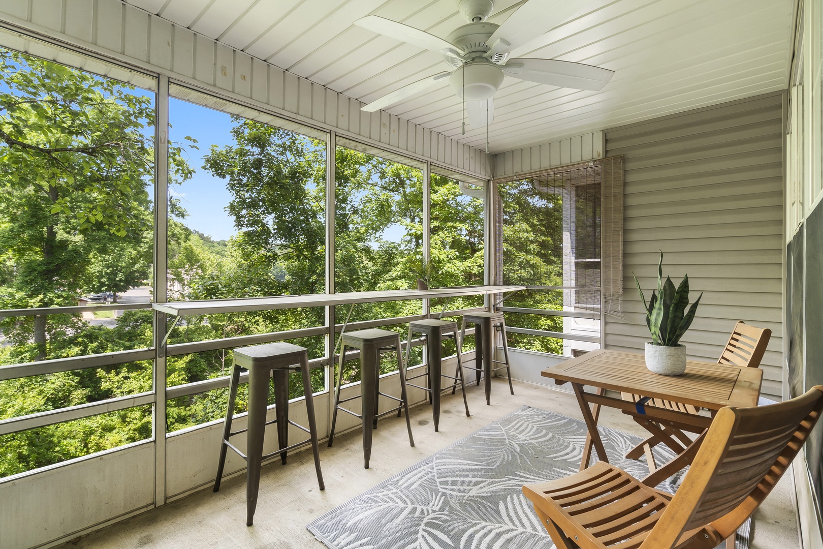 Lounge the day away or dine alfresco with water views on the balcony