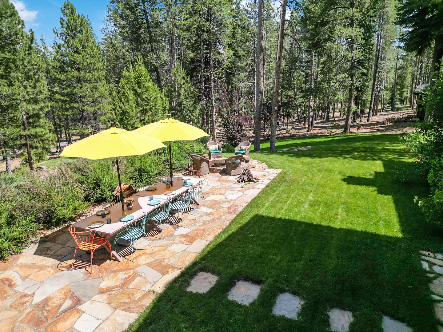 Outdoor dining area