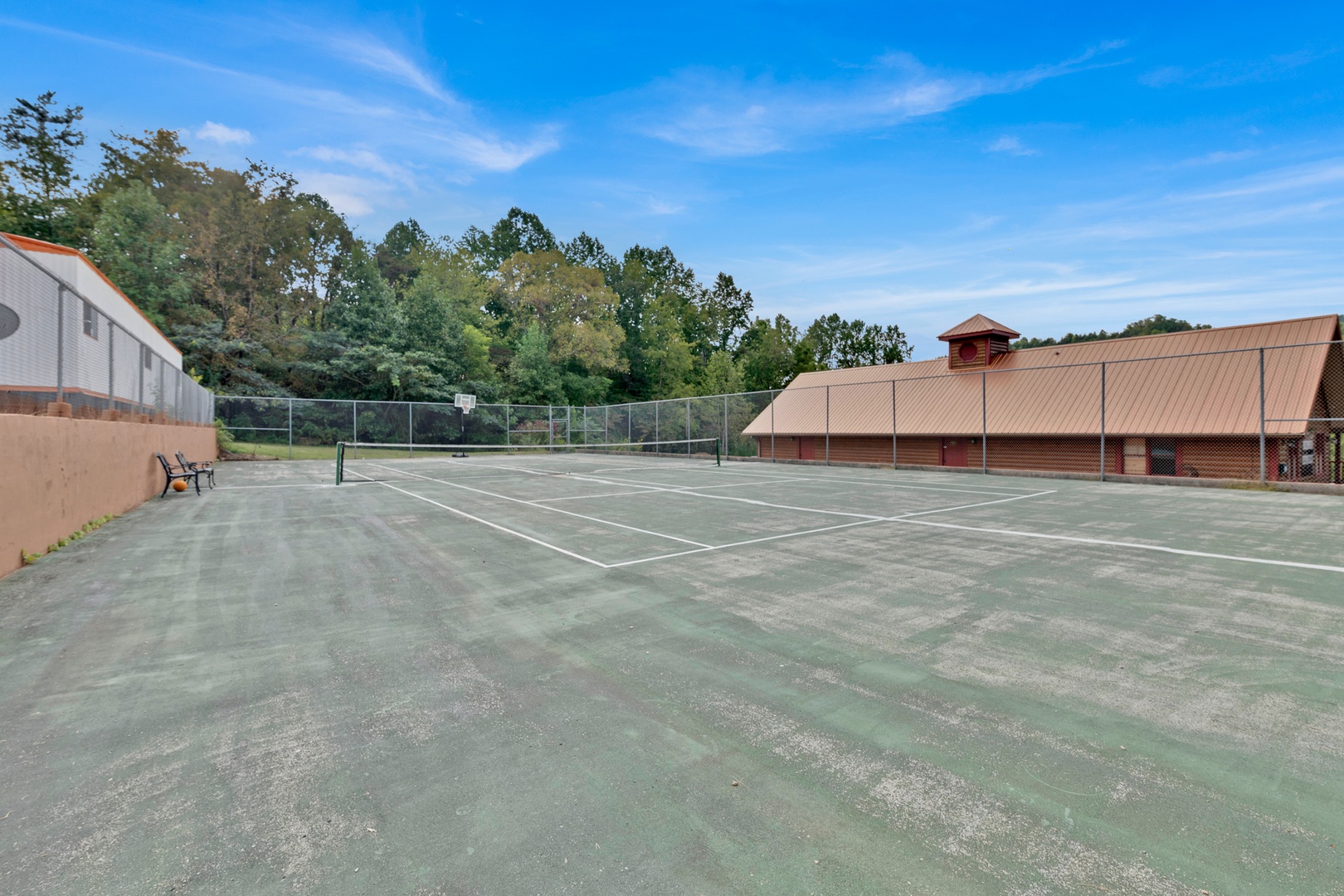 Unleash your competitive side on the community tennis courts!