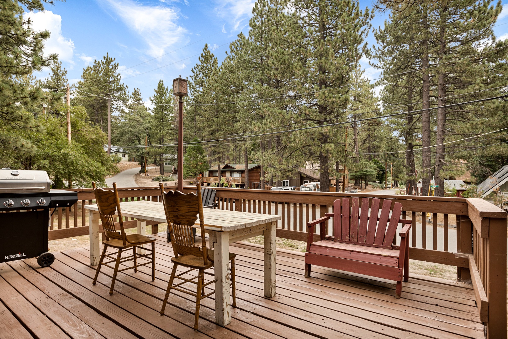 Enjoy the fresh air on the spacious deck